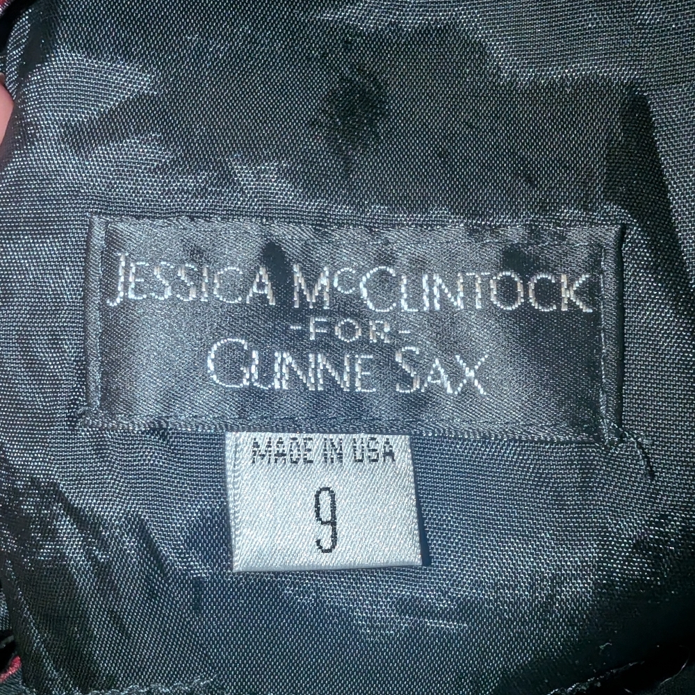 Jessica McClintock For Gunne Sax V Neck Maxi Dress - Picture 10 of 16